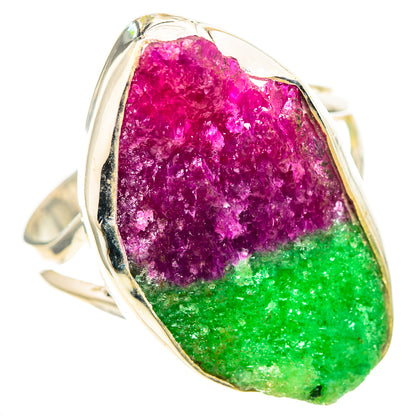 Large Rough Ruby Zoisite Ring Size 11.75 (925 Sterling Silver) RING136960