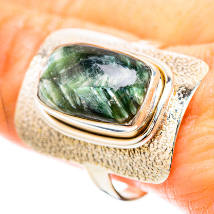 Seraphinite Ring Size 10.25 (925 Sterling Silver) RING137008