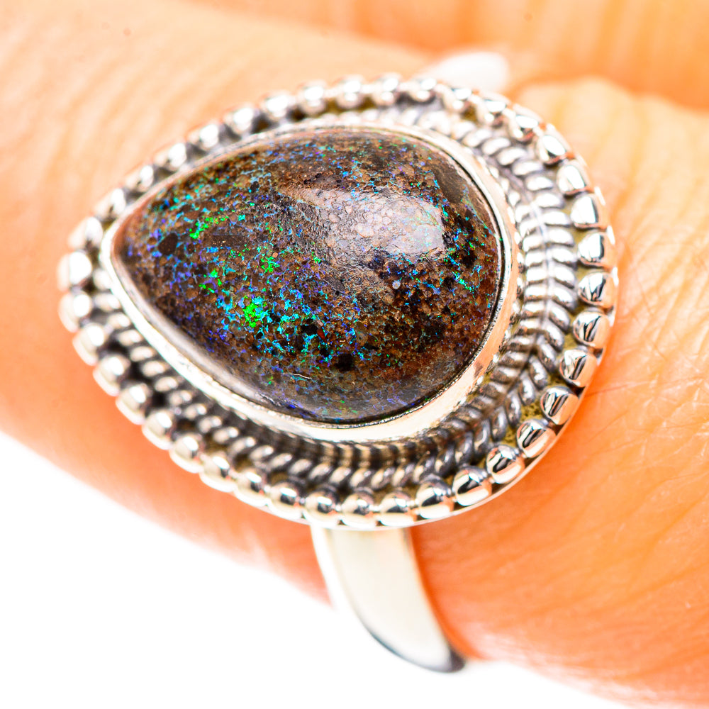 Andamooka Opal 925 Sterling Silver Ring Size 8 (925 Sterling Silver) RING137227