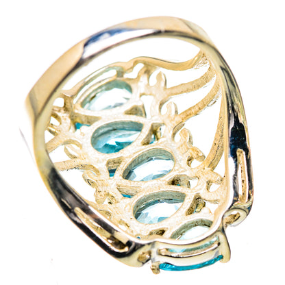 Blue Topaz Ring Size 7.25 (925 Sterling Silver) RING135821