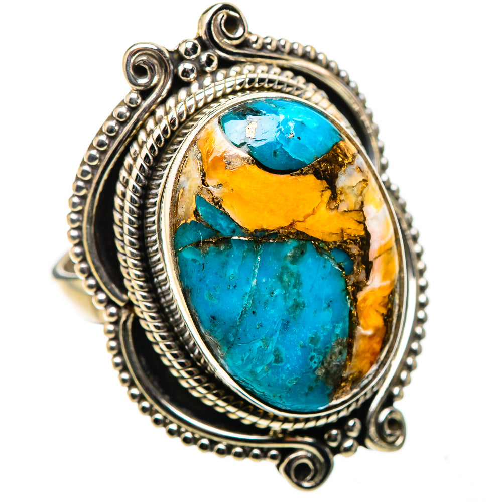 Ana Silver Co Spiny Oyster Turquoise Ring Size 7 (925 Sterling Silver)