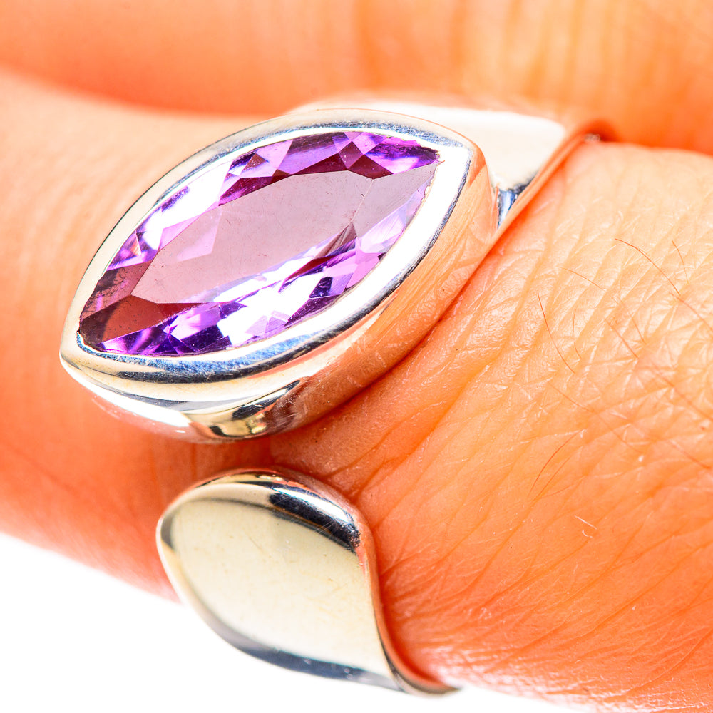 Faceted Amethyst Ring Size 8 (925 Sterling Silver) RING136843