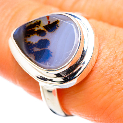 Ana Silver Co Scenic Dendritic Agate Ring Size 9 (925 Sterling Silver)