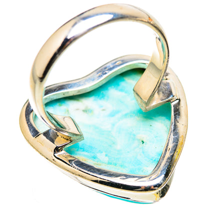 Large Larimar Ring Size 8.25 (925 Sterling Silver) RING135549
