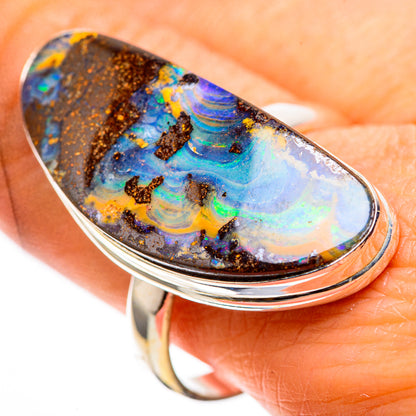 Large Boulder Opal 925 Sterling Silver Ring Size 10.5 (925 Sterling Silver) RING137769