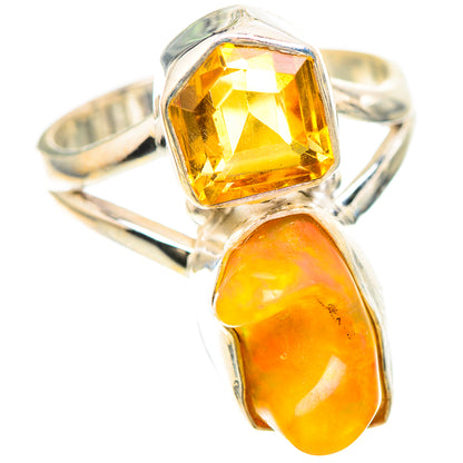 Rough Citrine Ring Size 6.25 (925 Sterling Silver) RING136480