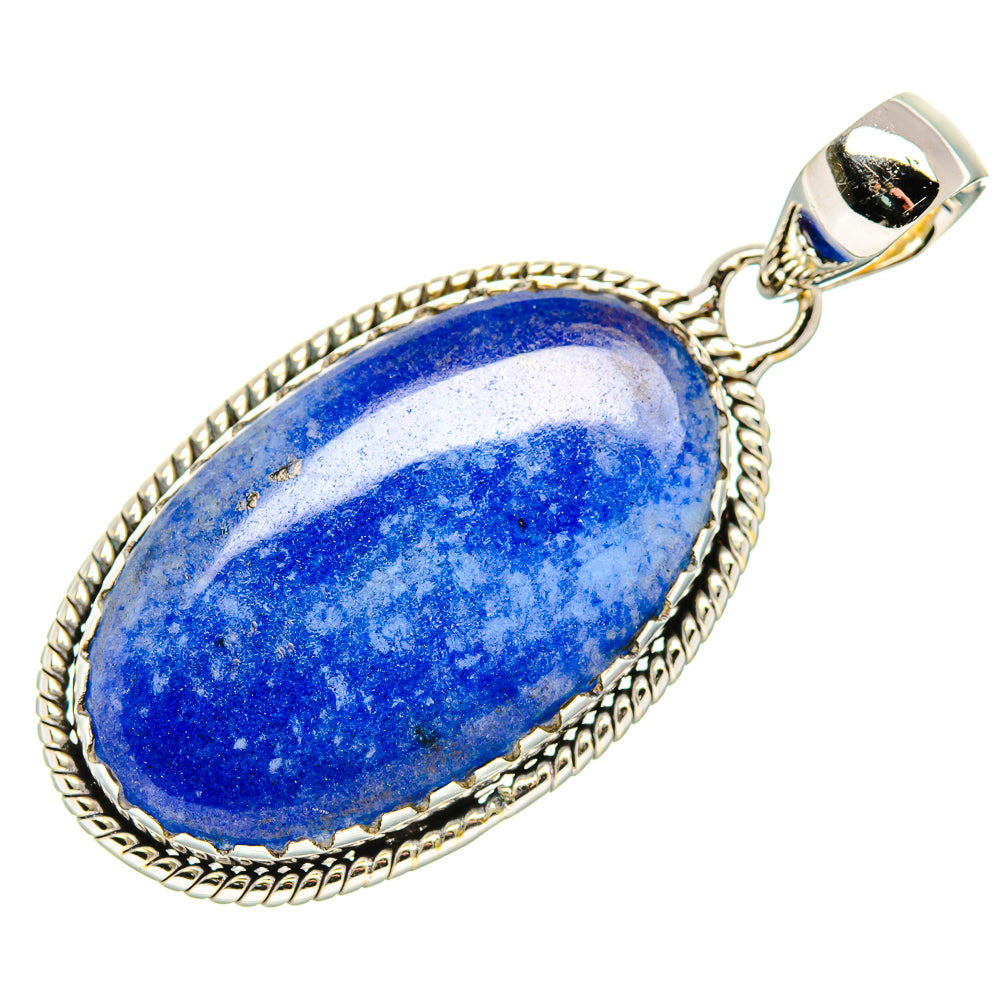 Sodalite Pendant 1 3/4" (925 Sterling Silver) PD36285