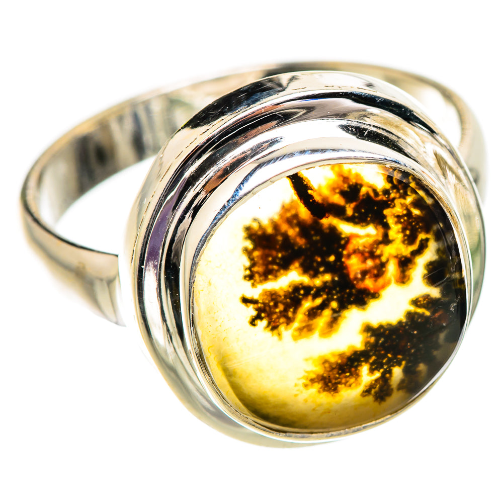 Scenic Dendritic Agate Ring Size 9.75 (925 Sterling Silver) RING135265