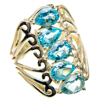 Blue Topaz Ring Size 7.25 (925 Sterling Silver) RING135211