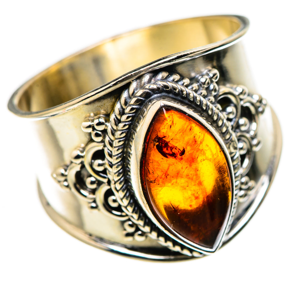 Baltic Amber Ring Size 9.25 (925 Sterling Silver) RING134583