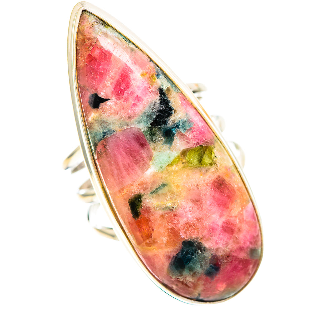 Huge Natural Tourmaline Ring Size 9.5 (925 Sterling Silver) RING136361