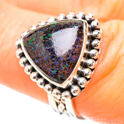Andamooka Opal 925 Sterling Silver Ring Size 7.25 (925 Sterling Silver) RING137231