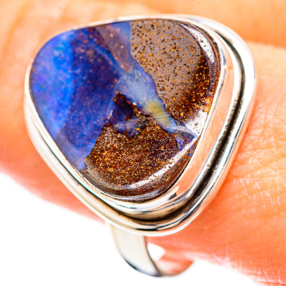 Boulder Opal Ring Size 10.25 (925 Sterling Silver) RING136433