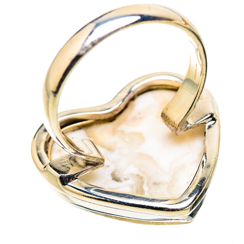 Ana Silver Co Large Howlite Ring Size 10 (925 Sterling Silver)