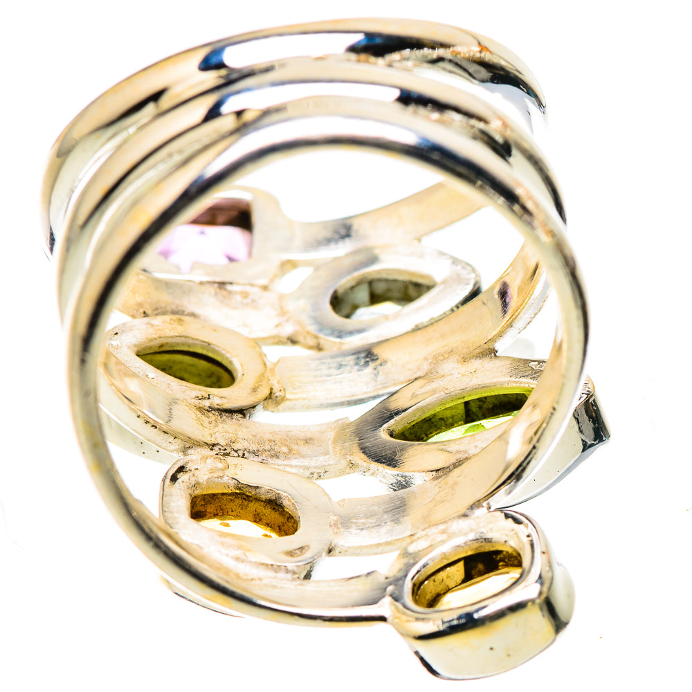 Ana Silver Co Amethyst, Citrine, Peridot, Blue Topaz Ring Size 6.5 (925 Sterling Silver)