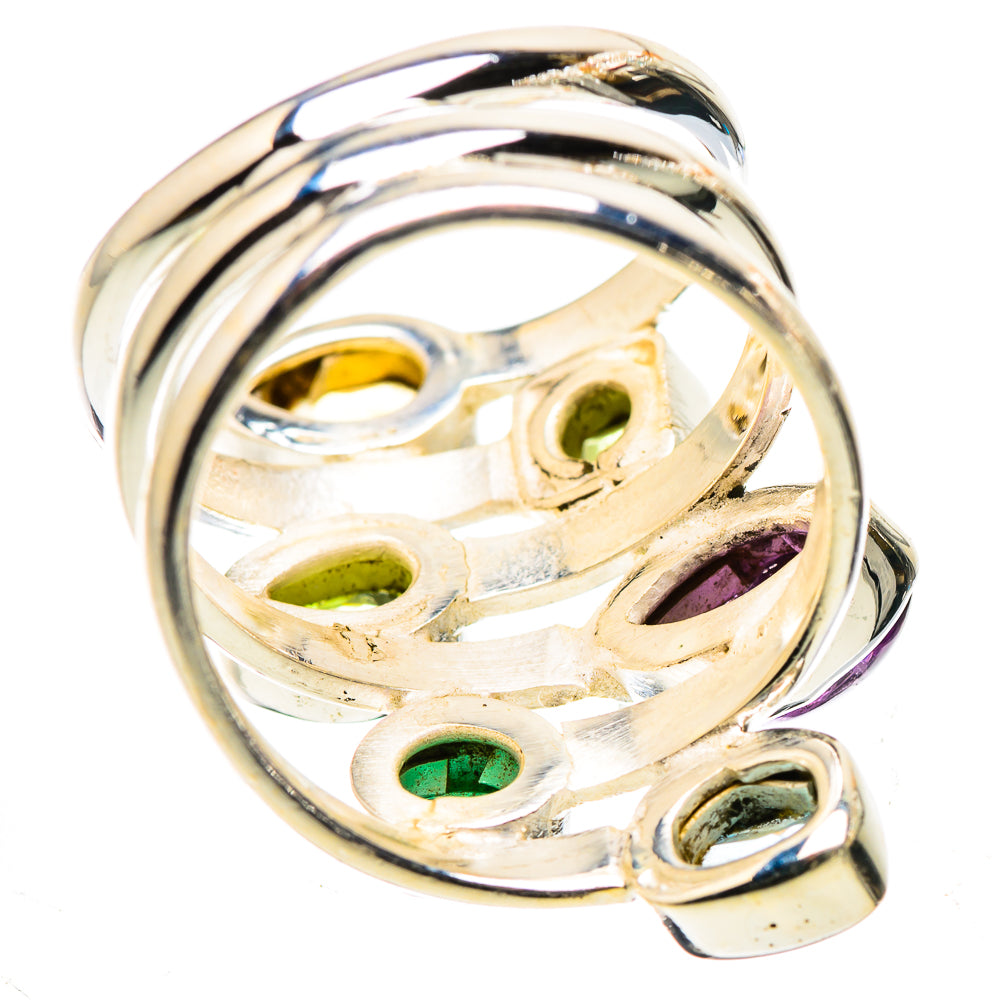 Ana Silver Co Amethyst, Citrine, Peridot, Blue Topaz, Emerald Ring Size 6.25 (925 Sterling Silver)