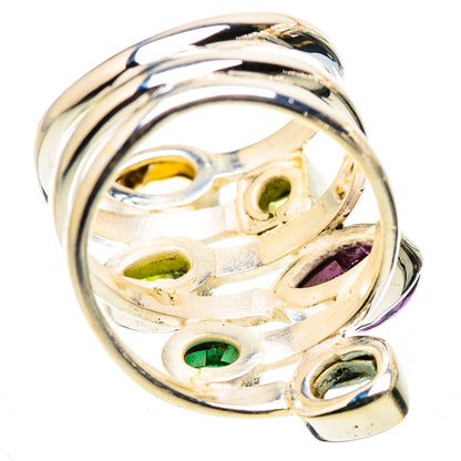 Ana Silver Co Amethyst, Citrine, Peridot, Blue Topaz, Emerald Ring Size 6.25 (925 Sterling Silver)