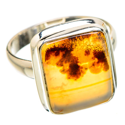 Scenic Dendritic Agate Ring Size 9 (925 Sterling Silver) RING135218