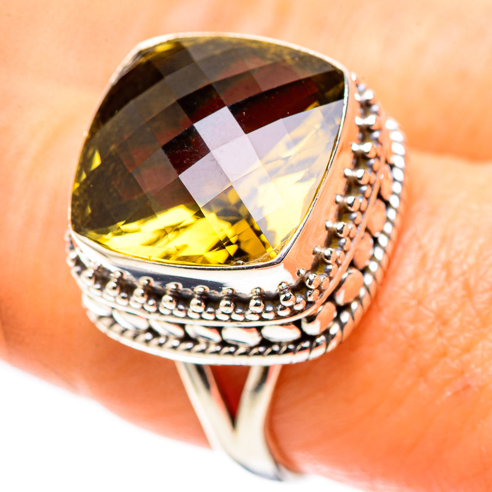 Faceted Citrine 925 Sterling Silver Ring Size 8 (925 Sterling Silver) RING137443