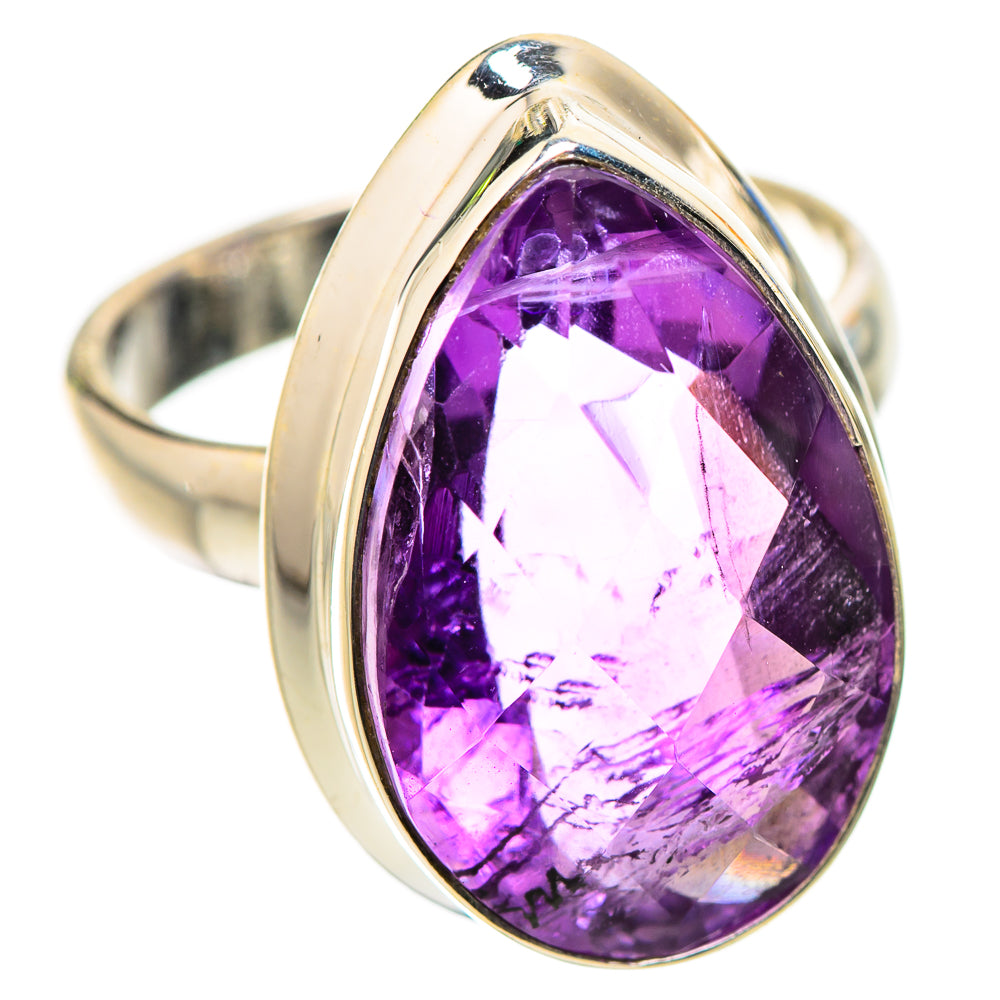 Ana Silver Co Faceted Amethyst Ring Size 6.25 (925 Sterling Silver)
