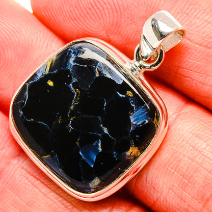 Pietersite Pendant 1 3/8" (925 Sterling Silver) PD36886