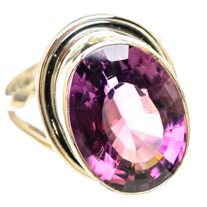 Faceted Amethyst 925 Sterling Silver Ring Size 8 (925 Sterling Silver) RING137252