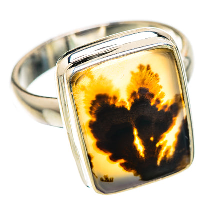 Scenic Dendritic Agate Ring Size 8 (925 Sterling Silver) RING135800
