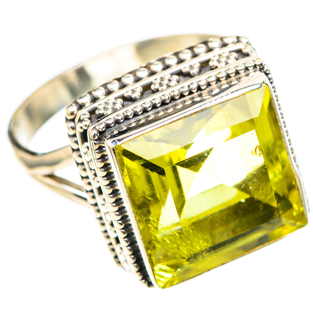 Faceted Citrine Ring Size 10.75 (925 Sterling Silver) RING136591
