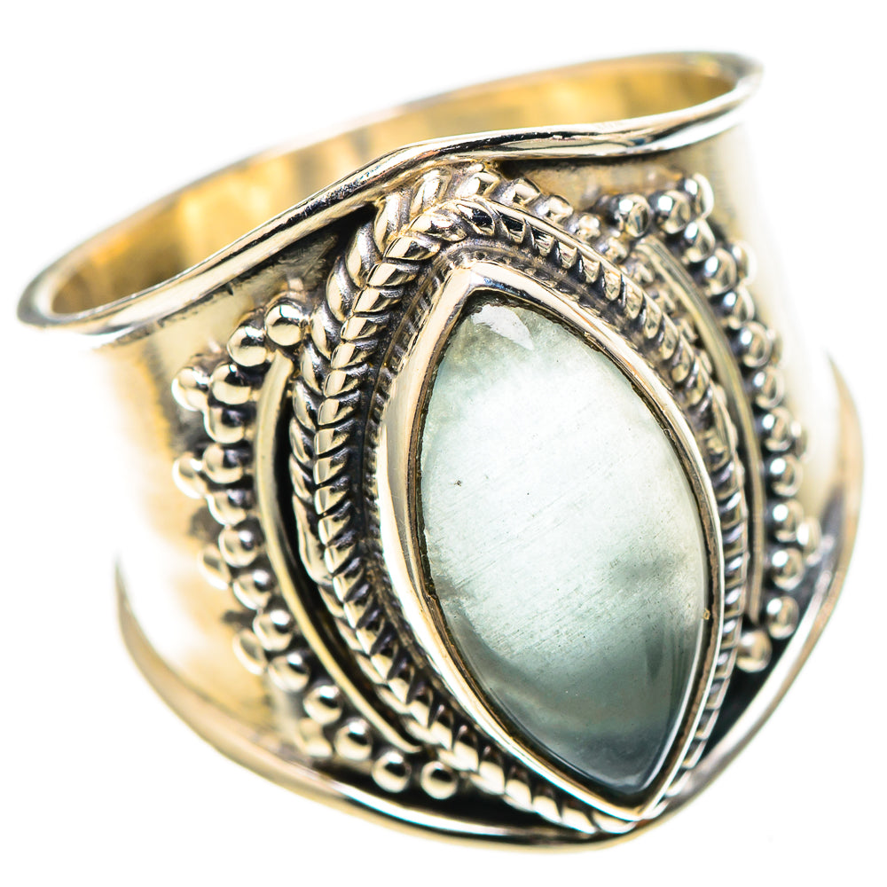 Natural Aquamarine Ring Size 6.5 (925 Sterling Silver) RING136799