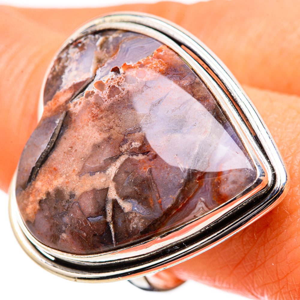Large Butterfly Jasper Ring Size 9.75 (925 Sterling Silver) RING135560