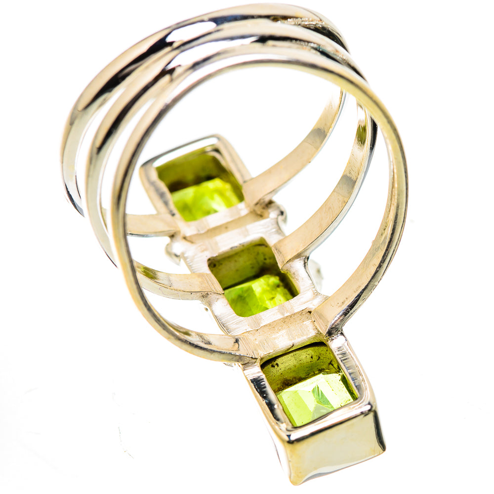 Large Peridot 925 Sterling Silver Ring Size 7.5 Ana Co R135350
