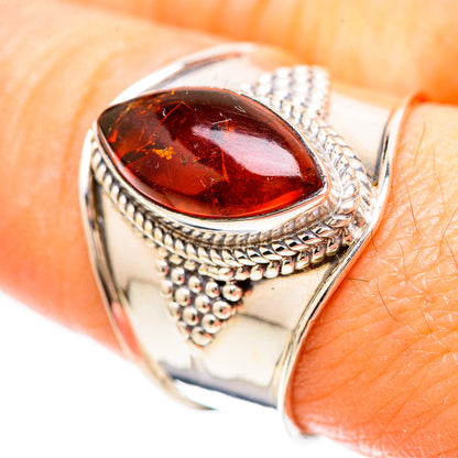 Baltic Amber Ring Size 8 (925 Sterling Silver) RING136419