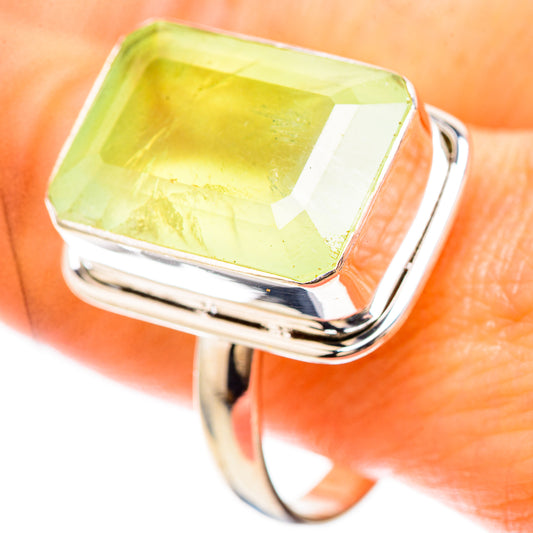 Large Prehnite Ring Size 12.5 (925 Sterling Silver) RING136554