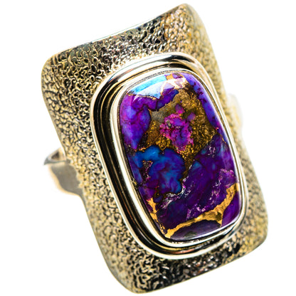 Purple Copper Composite Turquoise 925 Sterling Silver Ring Size 8.25 (925 Sterling Silver) RING137603