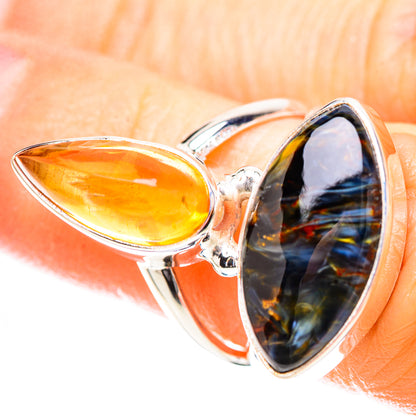 Pietersite, Citrine 925 Sterling Silver Ring Size 5.25 (925 Sterling Silver) RING137228