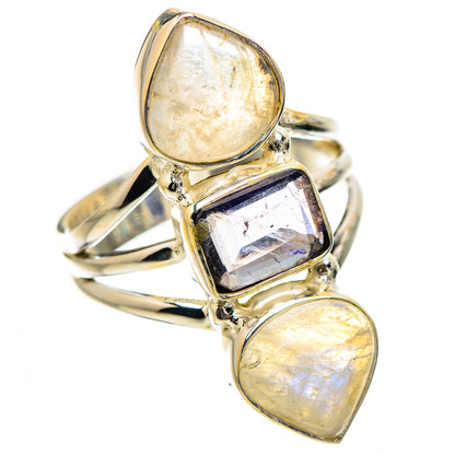 Rainbow Moonstone, Tanzanite Ring Size 7.5 (925 Sterling Silver) RING135250