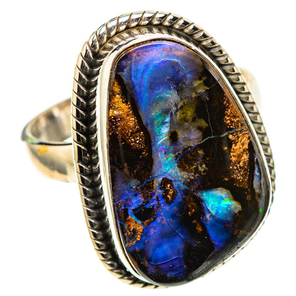 Boulder Opal 925 Sterling Silver Ring Size 7.5 (925 Sterling Silver) RING137688