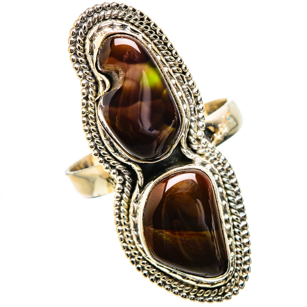 Large Mexican Fire Agate Ring Size 9.75 (925 Sterling Silver) RING135392