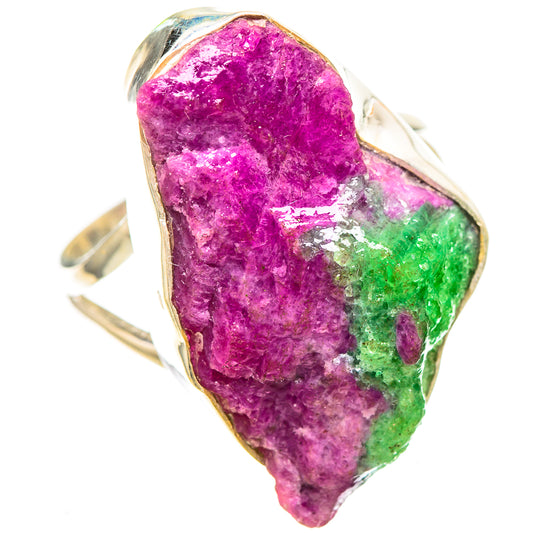 Large Rough Ruby Zoisite 925 Sterling Silver Ring Size 11.5 (925 Sterling Silver) RING137325