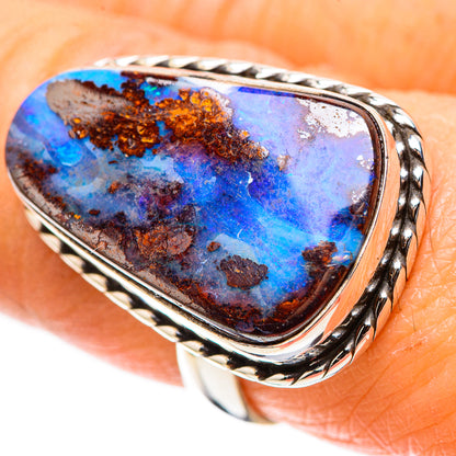 Boulder Opal 925 Sterling Silver Ring Size 7.5 (925 Sterling Silver) RING137740