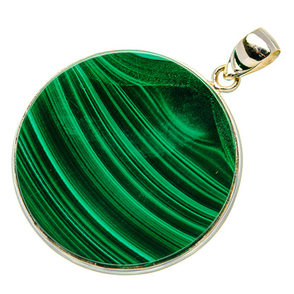 Malachite Pendant 2"  (925 Sterling Silver) PD37215