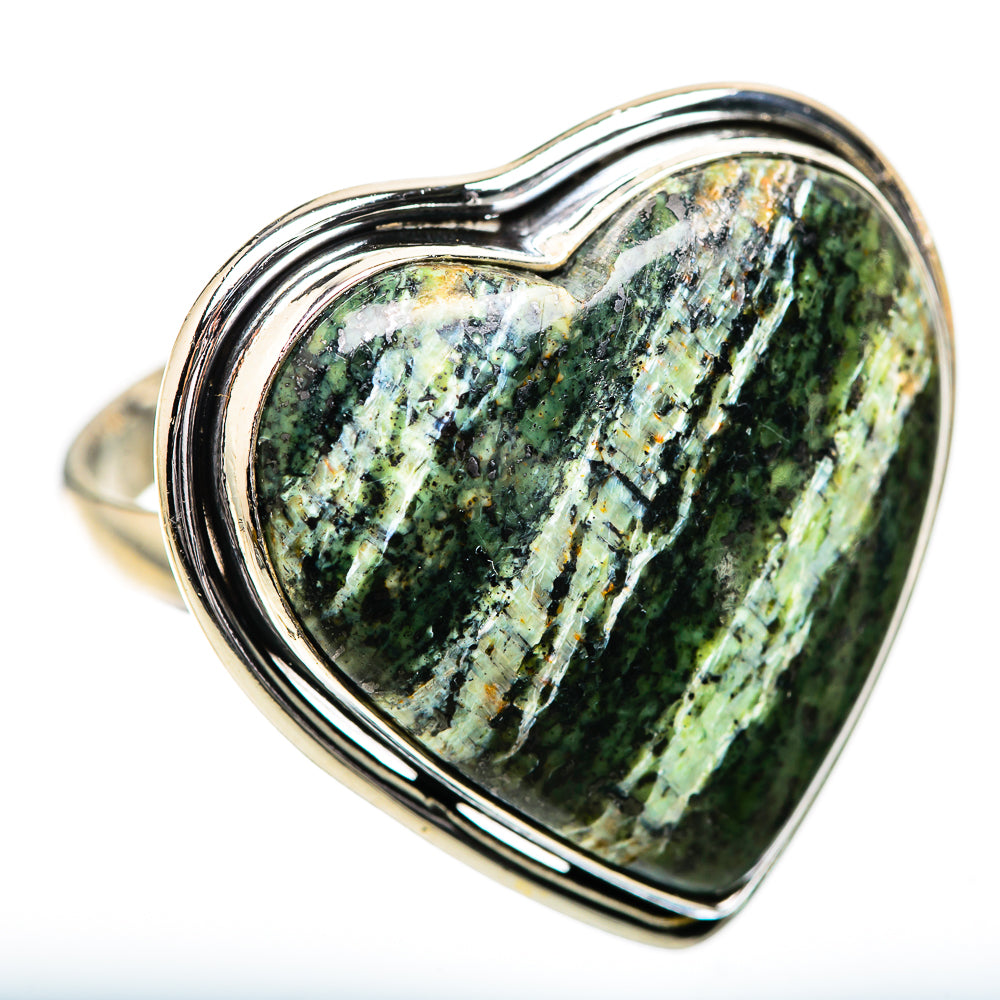 Large Swiss Green Opal Ring Size 10.75 (925 Sterling Silver) RING135944