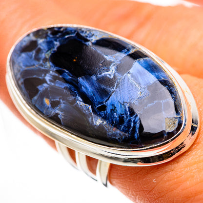 Large Pietersite Ring Size 7.5 (925 Sterling Silver) RING134691