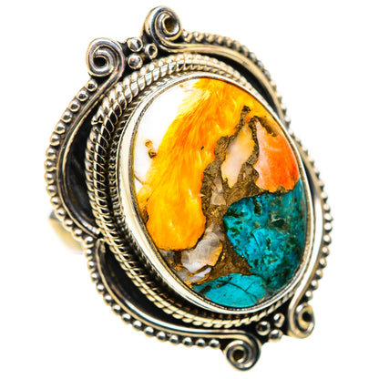 Spiny Oyster Turquoise Ring Size 6.25 (925 Sterling Silver) RING134678
