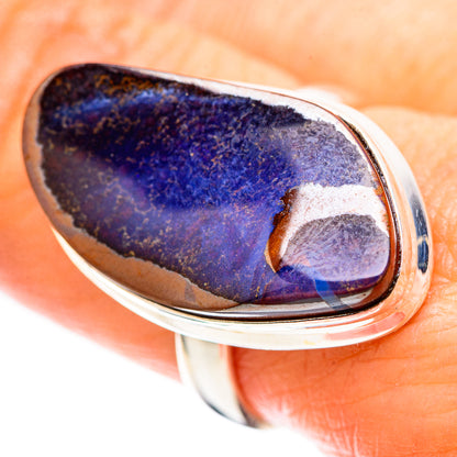 Australian Boulder Opal 925 Sterling Silver Ring Size 8.5 Ana Co R136264