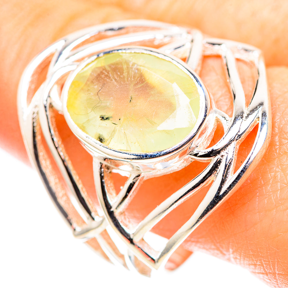 Prehnite 925 Sterling Silver Ring Size 10.5 (925 Sterling Silver) RING137519