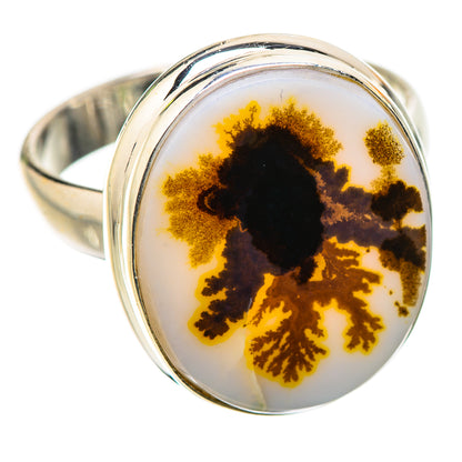 Ana Silver Co Scenic Dendritic Agate Ring Size 8 (925 Sterling Silver)