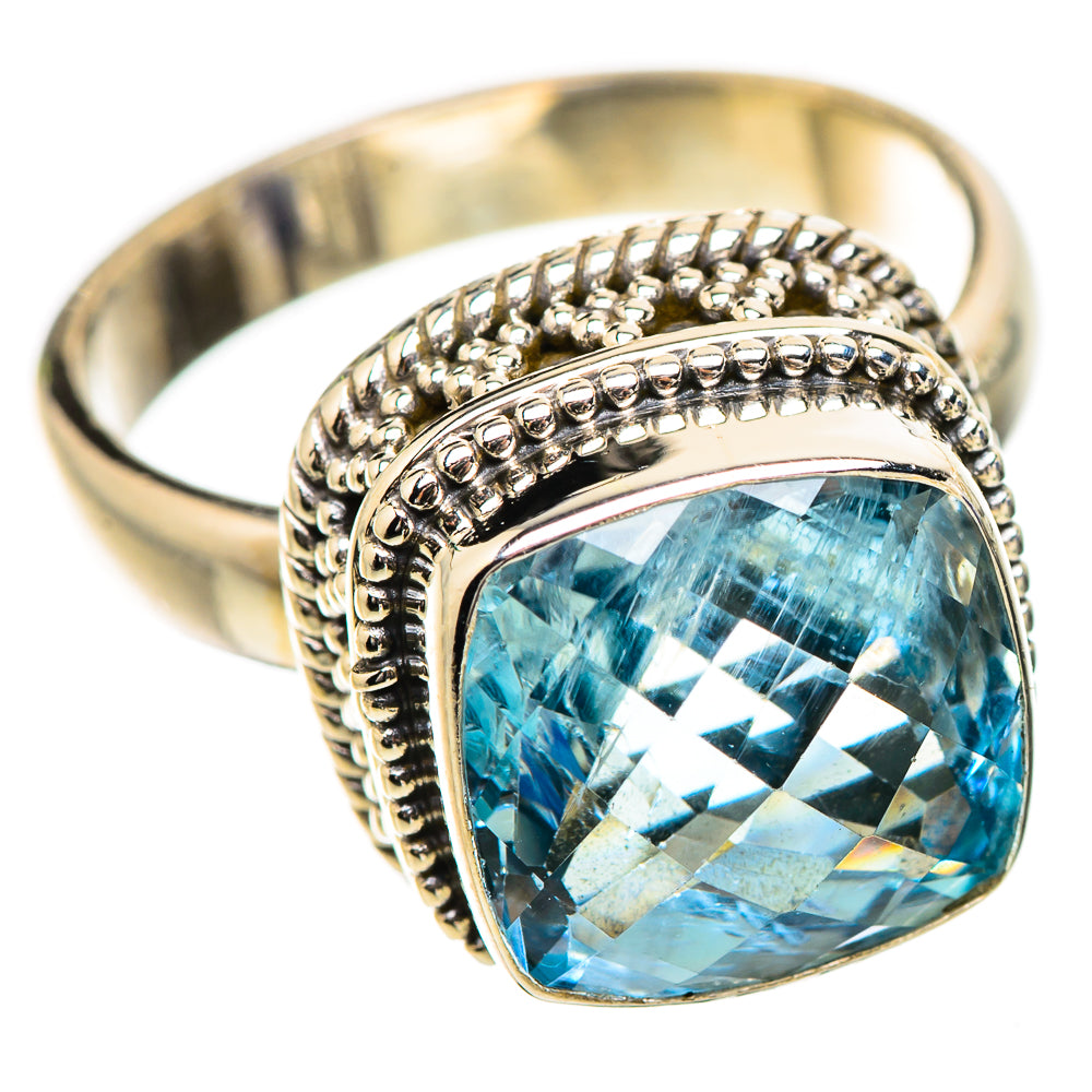 Blue Topaz Ring Size 7.25 (925 Sterling Silver) RING135276