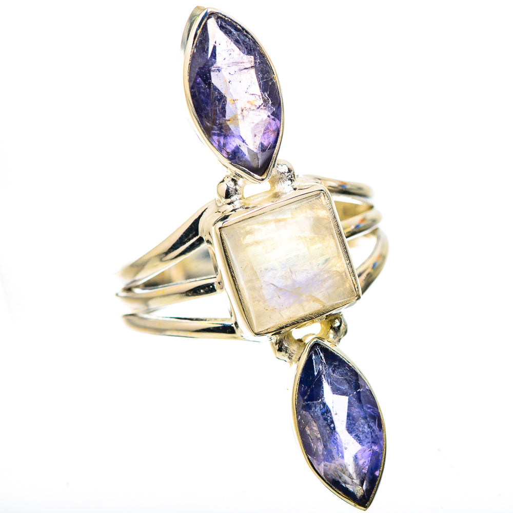 Ana Silver Co Rainbow Moonstone, Tanzanite Ring Size 8.25 (925 Sterling Silver)