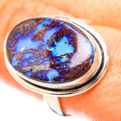 Boulder Opal Ring Size 8.75 (925 Sterling Silver) RING136482